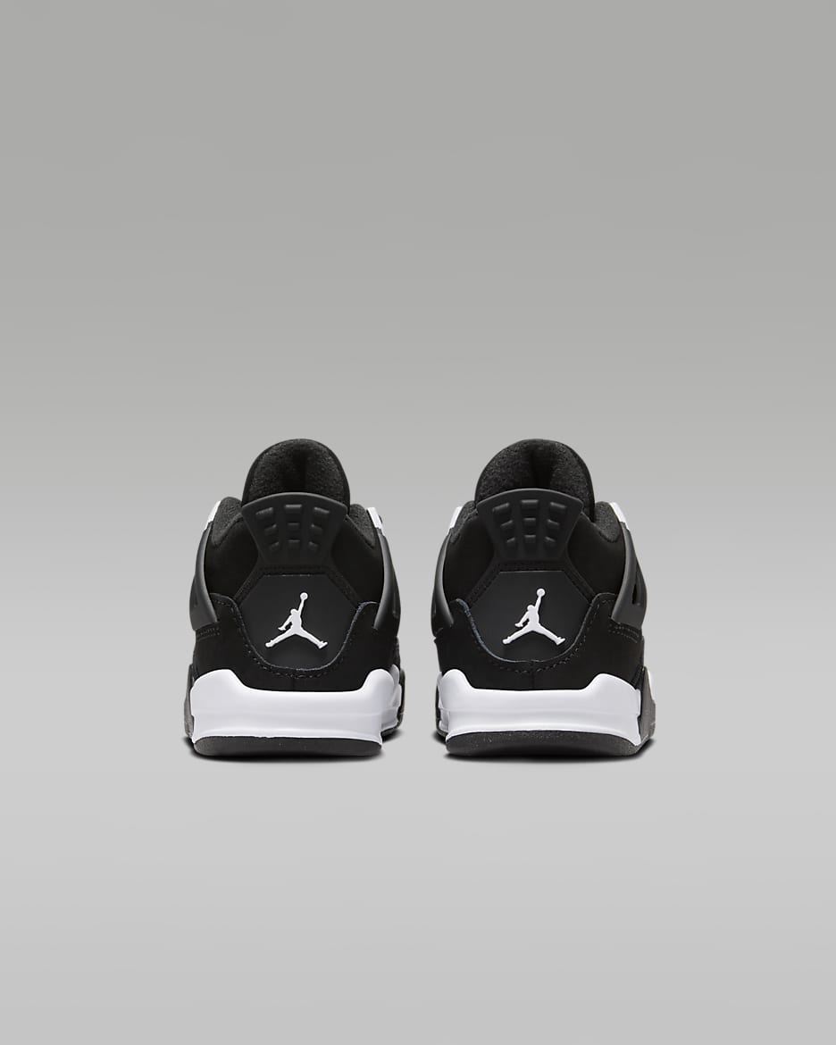 Black and white jordans for toddlers hot sale